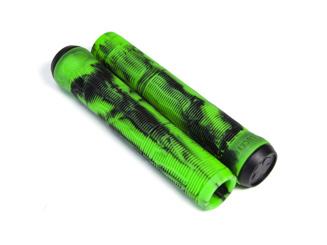 Pro Scooter Grips Black/Green by Lucky Scooters